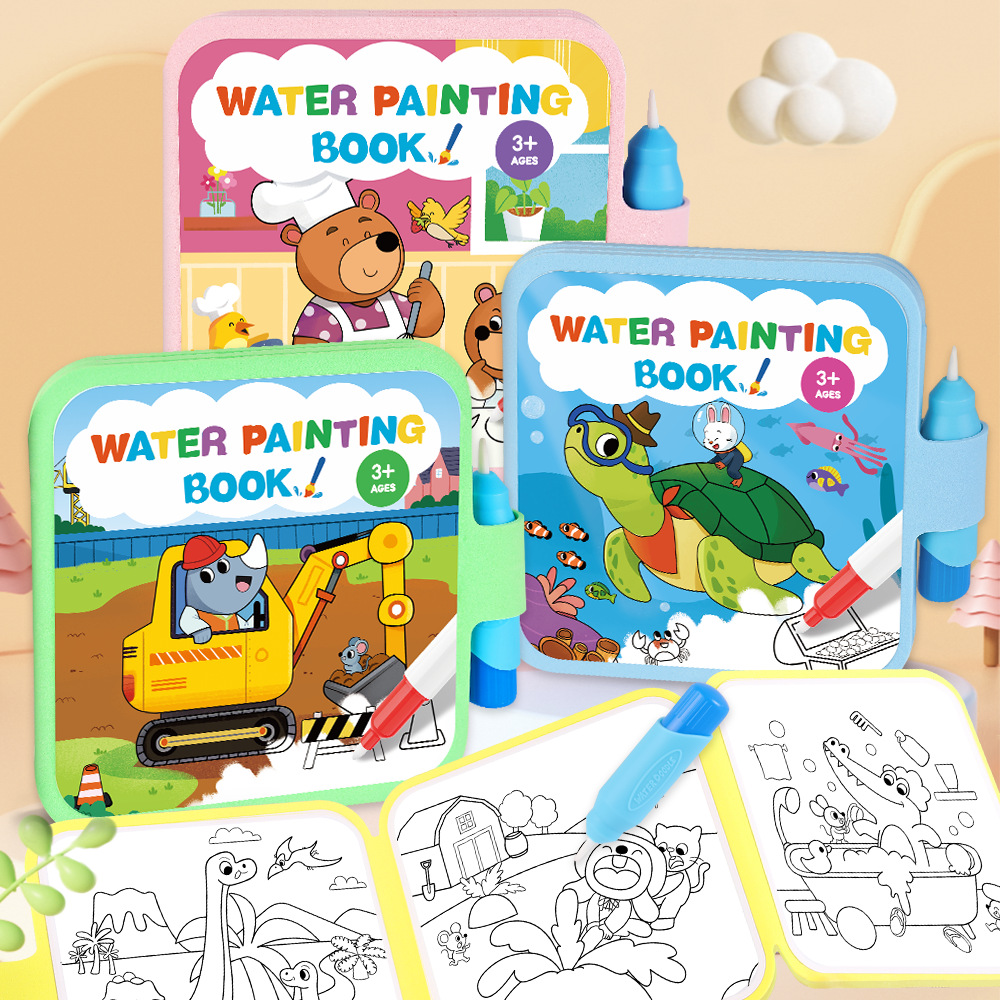 Reusable Water Magic Coloring Book - 마법 물 그림책 재사용 가능 어린이