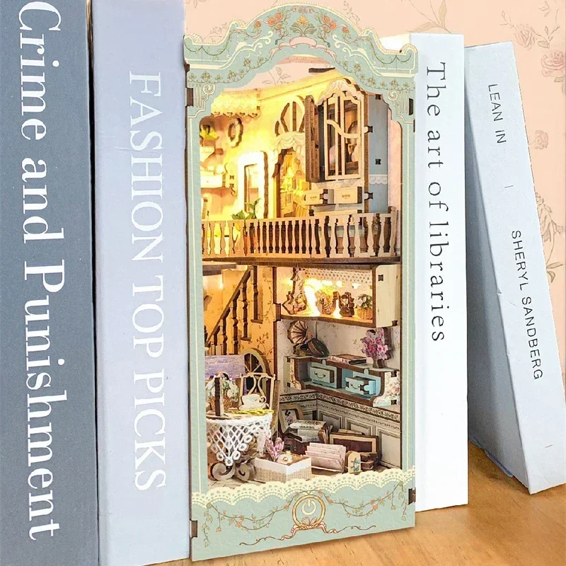 동화 마을 책장 숲속 집 DIY 나무 책꽂이 삽입 키트 - Diy Wooden Book Nook Kit Shelf Insert 리뷰 및 가격
