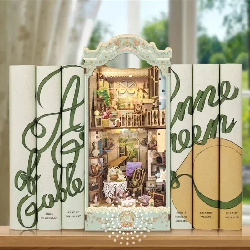 동화 마을 책장 숲속 집 DIY 나무 책꽂이 삽입 키트 - Diy Wooden Book Nook Kit Shelf Insert 리뷰 및 가격
