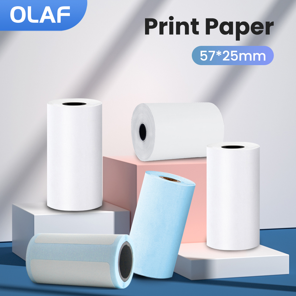 57MM 롤 감열지 자체 접착 인쇄 라벨 용지 스티커  - Mini Pocket Thermal Printer Paper Roll 리뷰 및 가격