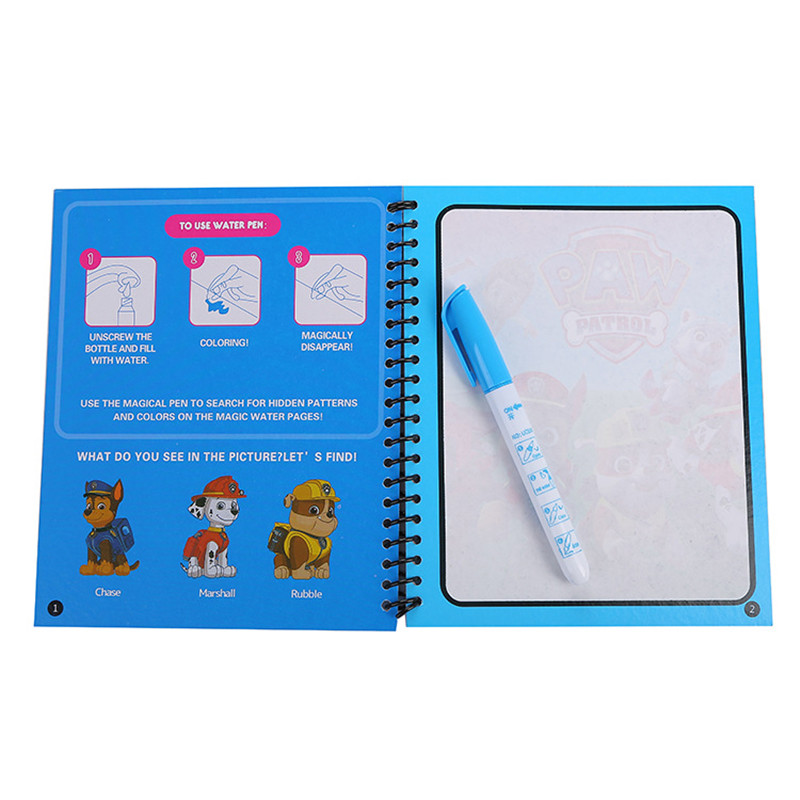 파트롤 팀의 재사용 가능한 마법 물 그림 그리기 색칠  - Reusable Water Magic Coloring Book 리뷰 및 가격